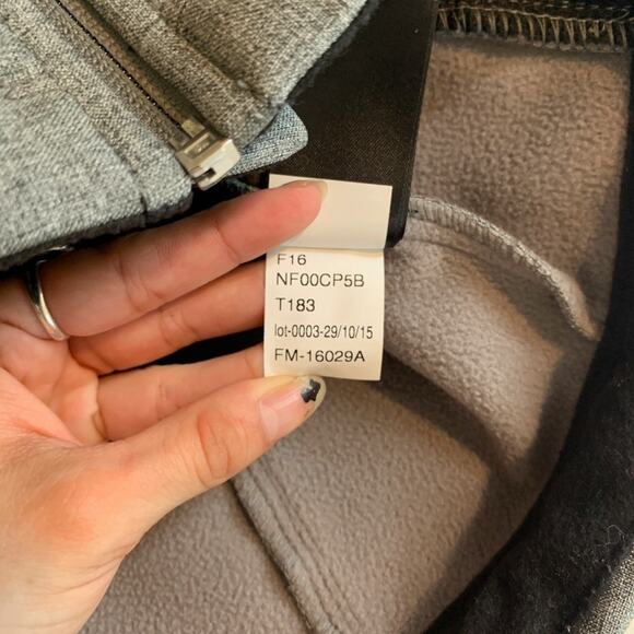 The North Face Jacket Womens Small Gray Fleece Lined Windwall Softshell Full Zip - Picture 12 of 14